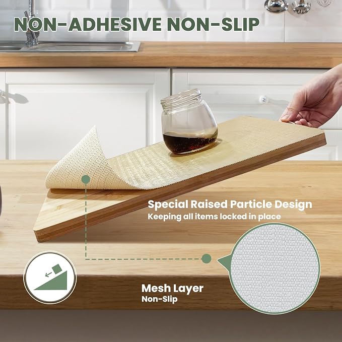 Drawer Liner and Shelf Liner for Kitchen Cabinet Liner Non-Adhesive Non-Slip - Image 4