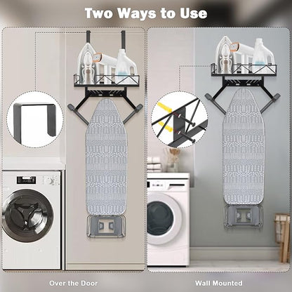 Ironing Board Hanger, Metal Over The Door or Wall Mounted Ironing Board Caddy - Image 9
