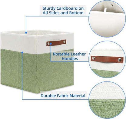 Temary 12 Inch Fabric Storage Cubes Storage Bins - Image 3