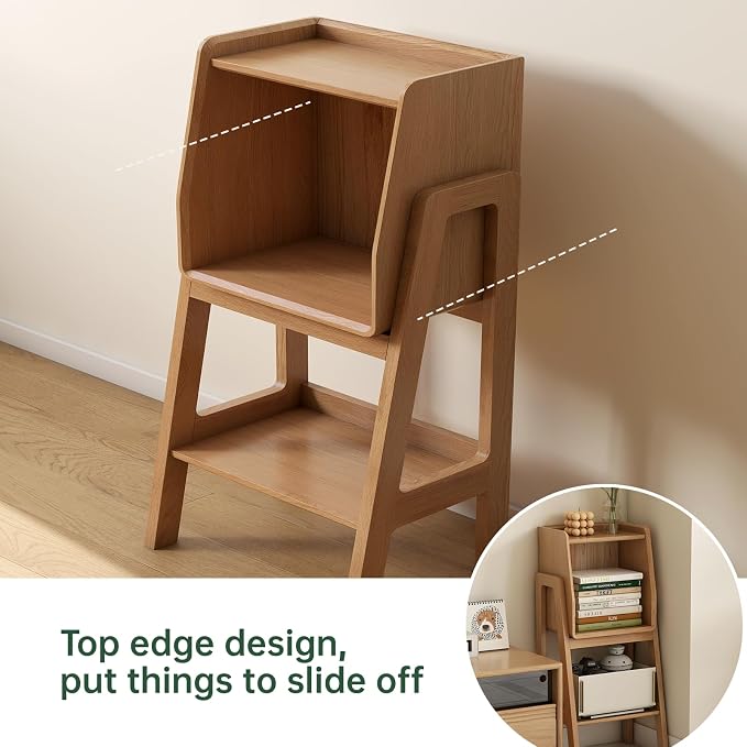100% Solid Oak Ladder Shelf - Image 4