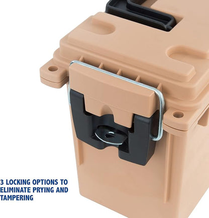 Sheffield 12627 Ammo Storage Box, Stackable .30 Cal Field Boxes, Water and Dust - Image 5