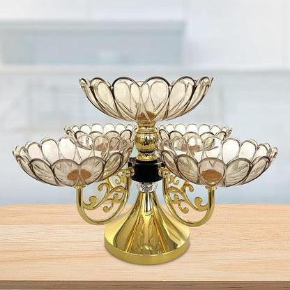 Flower Shape Appetizer Platter Divided Serving Dishes Fruit Bowl Dried Fruit - Image 6