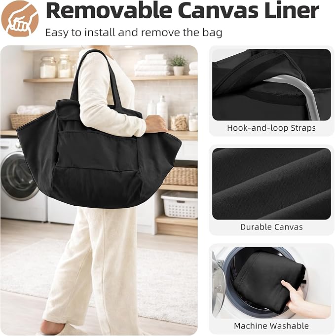 STORAGE MANIAC Collapsible Laundry Cart - Image 3