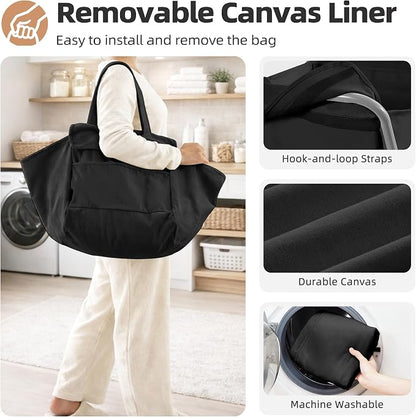 STORAGE MANIAC Collapsible Laundry Cart - Image 3