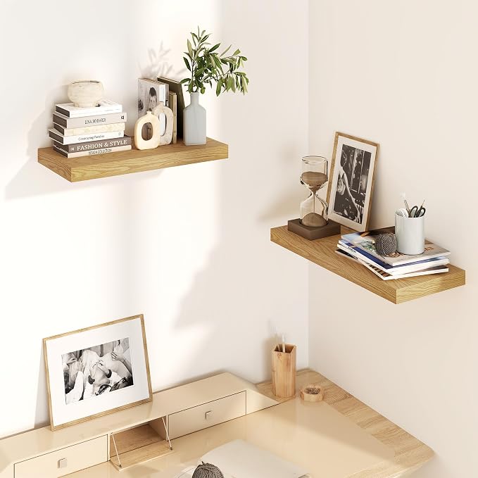 Fun Memories Floating Shelves for Wall, 8 Inch Deep Floating Wall Shelf - Image 2