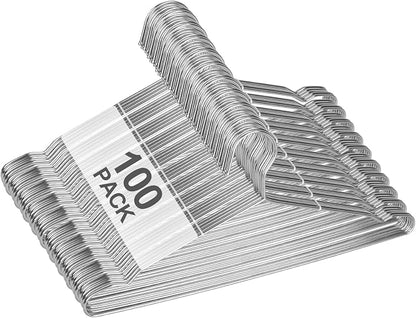 Heavy Duty 100 Pack Clothes Hangers, Space Saving & Non-Slip Wire Hanger by UEAKPIC