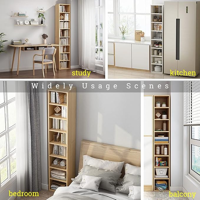 IOTXY Small Narrow Corner Bookcase - Image 6
