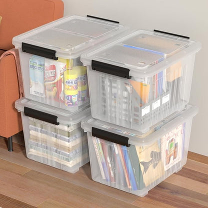 Obstnny 50 L Clear Plastic Storage Bins - Image 6