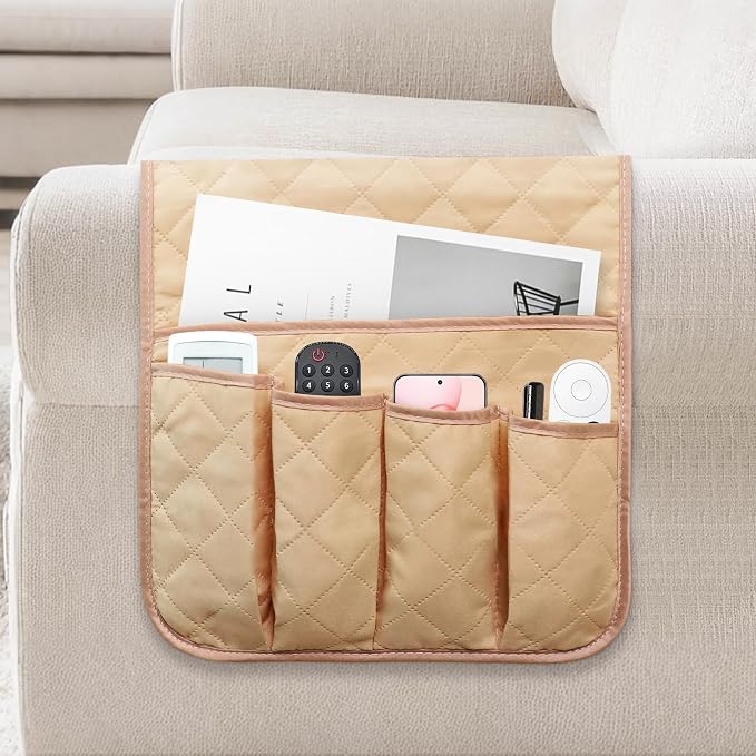 Armchair Caddy for Recliner, Couch Caddy Storage Organizer by AUVCAS