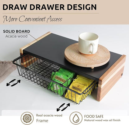 WILDMOS Tea Bag Organizer, Wire Basket Drawer Design - Image 4