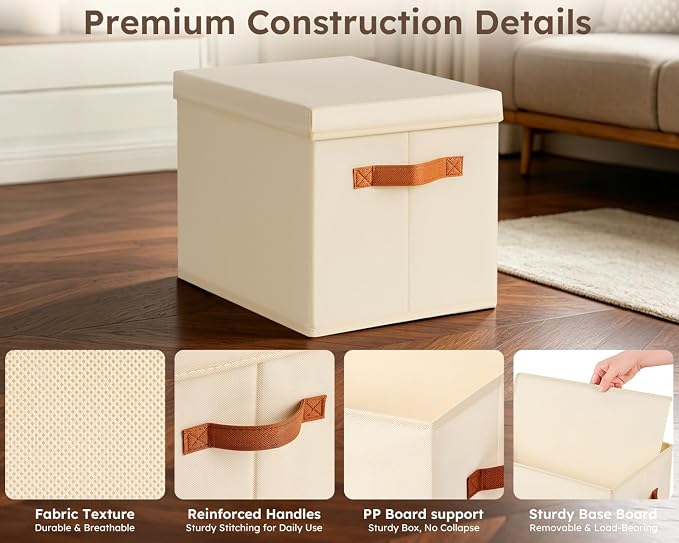 Homsorout Storage Bins with Lids - Image 6
