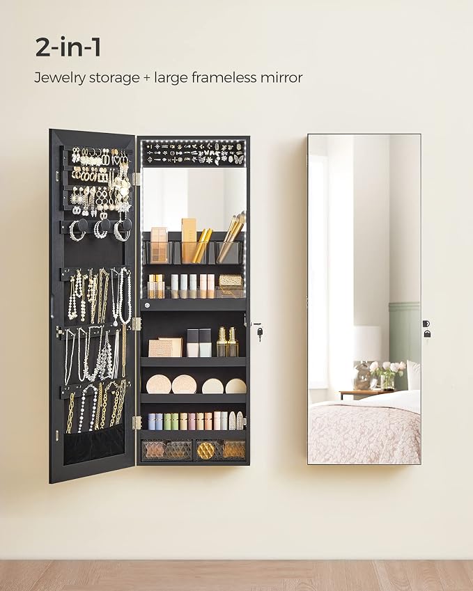 SONGMICS Jewelry Cabinet Armoire Organizer - Image 2