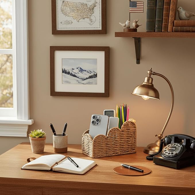 CubesLand Bedside Table Desk Organizer Caddy, Remote Pen&Pencil Holder Cup - Image 3