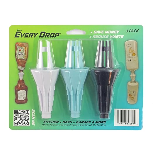 Every Drop 3 Pack Universal Bottle Emptying Kit Transfer Connector by Unknown