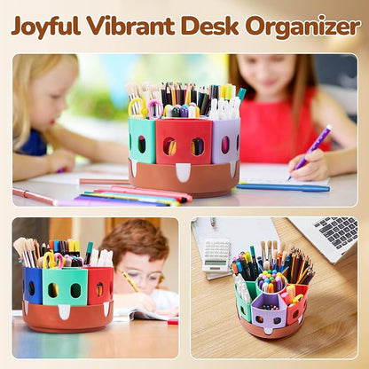 GAMENOTE Rotating Art Supply Storage Organizer, Lazy Susan Office School - Image 7