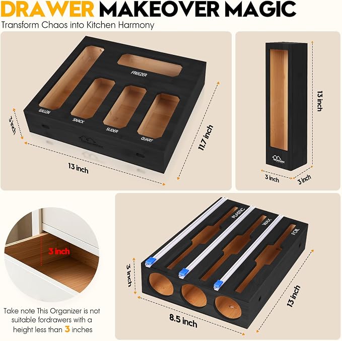9 in 1 Foil and Plastic Wrap Dispenser - Image 2