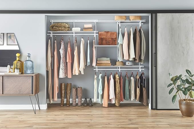 ClosetMaid ShelfTrack Wire Closet Organizer System, Adjustable from 5 to 8 Ft. - Image 2