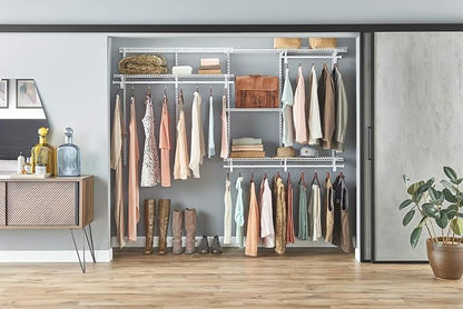ClosetMaid ShelfTrack Wire Closet Organizer System, Adjustable from 5 to 8 Ft. - Image 2
