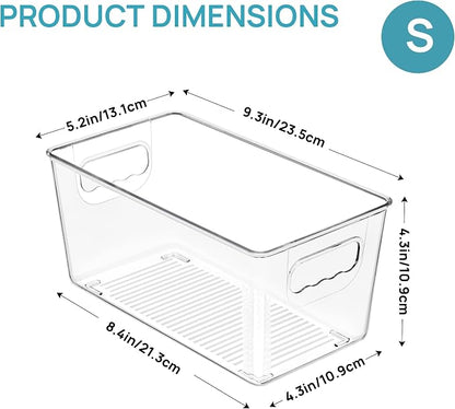 Vtopmart Clear Plastic Pantry Organizer Bins, Countertops, Freezer Organization - Image 2
