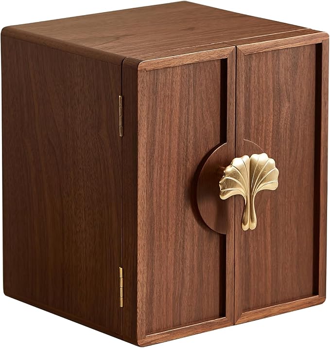 CHOSIN Black Walnut Wooden Jewelry Box 5 Layer Large Wood Jewelry Organizer by CHOSIN