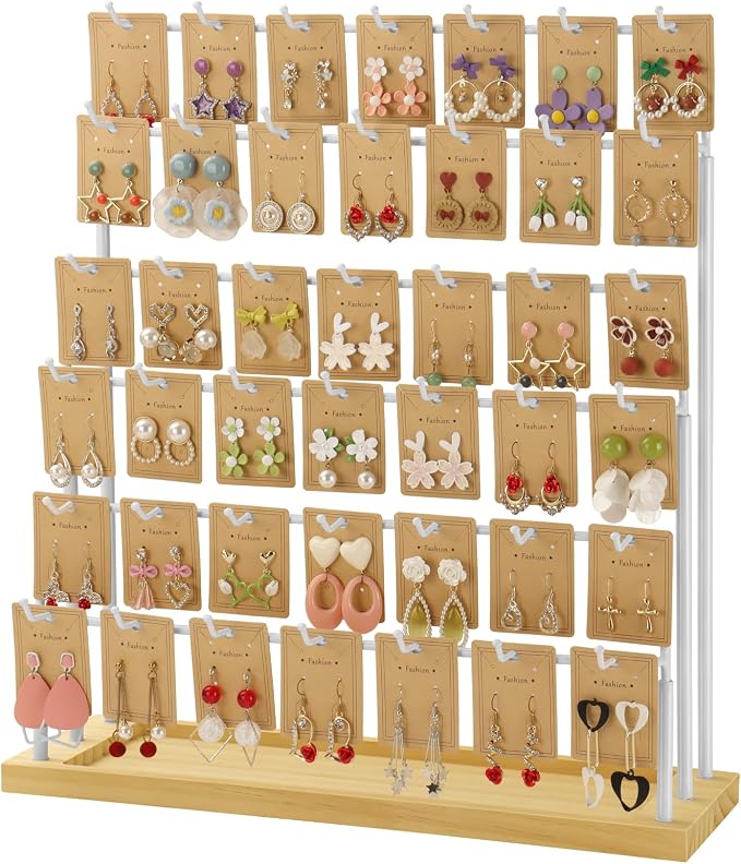 Earring Display for Vendors, 6 Tiers 42 Hooks Jewelry Rack Display Holder Stand by Unknown