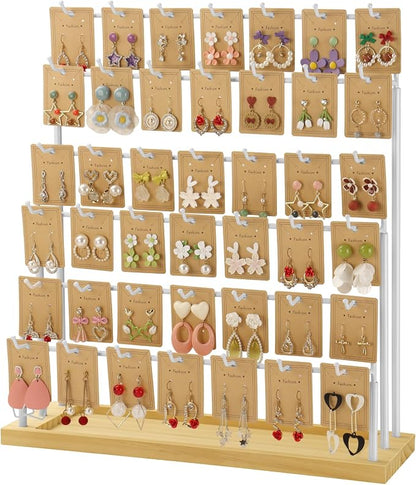 Earring Display for Vendors, 6 Tiers 42 Hooks Jewelry Rack Display Holder Stand by Unknown