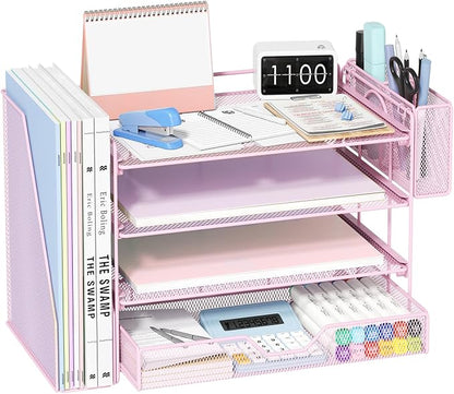 OPNICE Desk Organizer, 4-Tier Desktop File Organizer by OPNICE