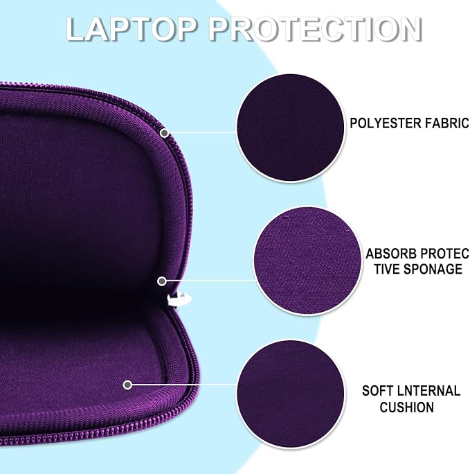 Laptop Sleeve Case 15.6 inch, Shockproof Protective Laptop Cover Carrying - Image 5