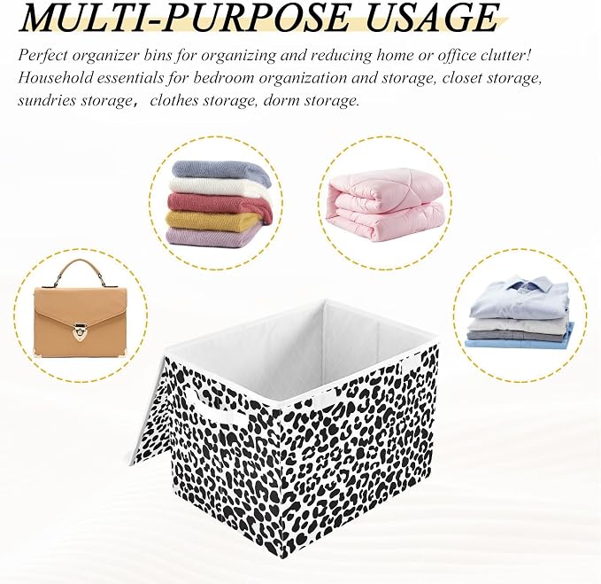 Storage Bins with Lids Storage Containers Storage Box with Handles Storage - Image 5
