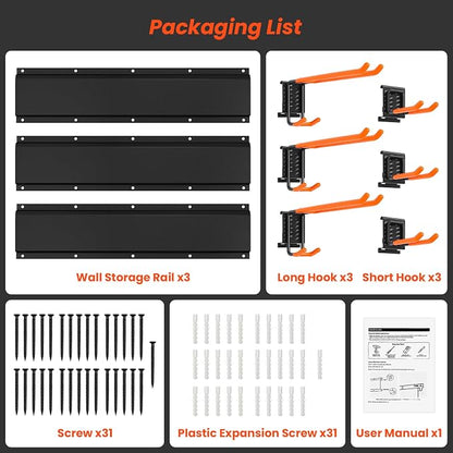 ELECROW Garage Storage Organizer, Wall Mount Rack - Image 7