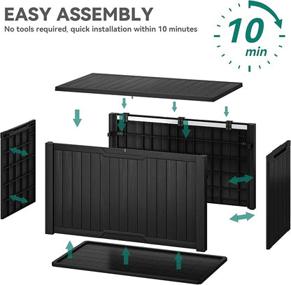 YITAHOME XXL 230 Gallon Large Outdoor Storage Deck Box - Image 6