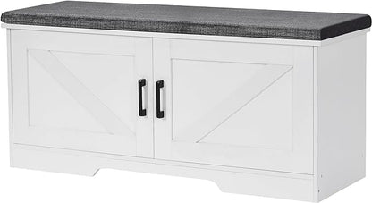 HOMSHO Farmhouse Shoe Storage Bench by HOMSHO