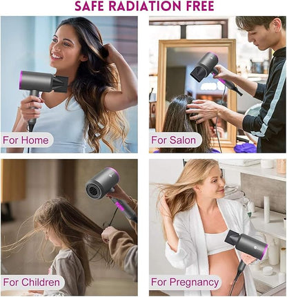 slopehill Professional Ionic Hair Dryer, Powerful 1800W Fast Drying Low Noise - Image 7