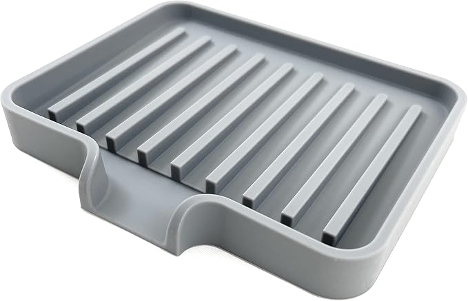 Happitasa Silicone Soap Dish Tray and Sponge Holder - Image 6