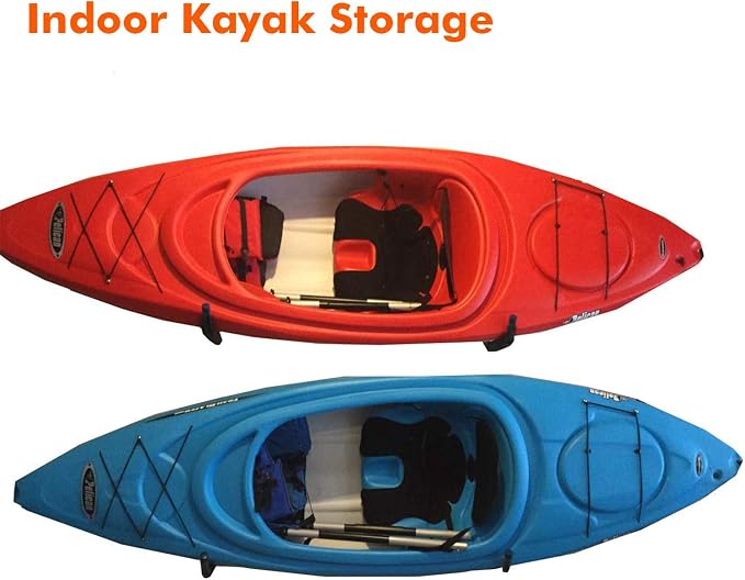 Ihomepark Heavy Duty Garage Indoor Kayak Storage Hooks Hanger, Wall Mounted - Image 6