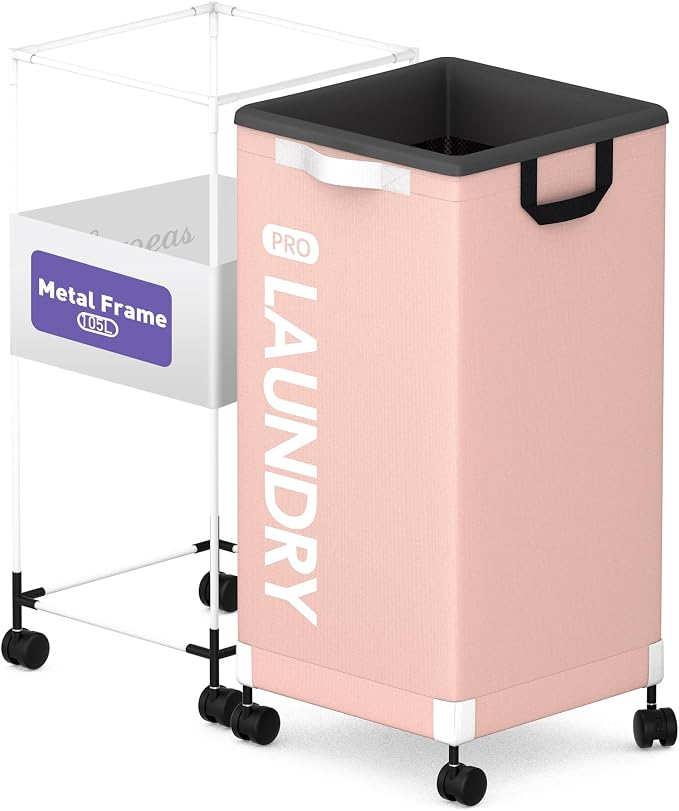 Caroeas Next-Gen 105L Matel Frame Laundry Basket by Caroeas