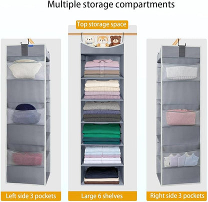 6-Shelf Hanging Closet Organizer and Storage - Image 5