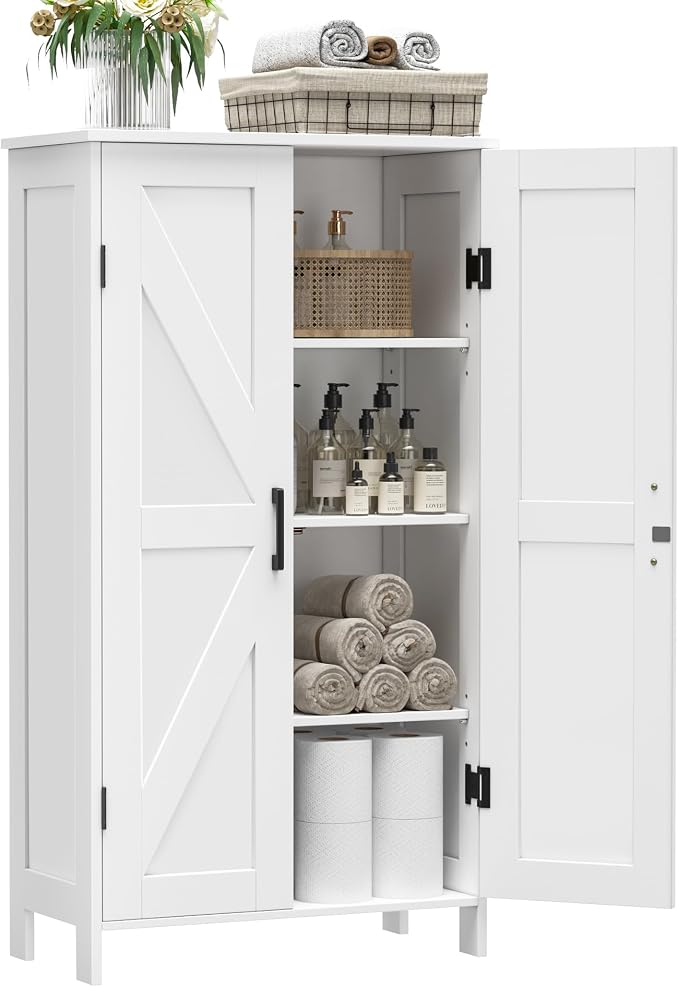 Homleke 43.3" H Farmhouse Bathroom Storage Cabinet by Homleke
