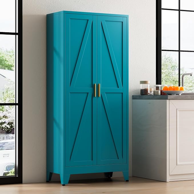 Metal Pantry Cabinet, Living Room, Dining Room, Bathroom and Home - Image 5