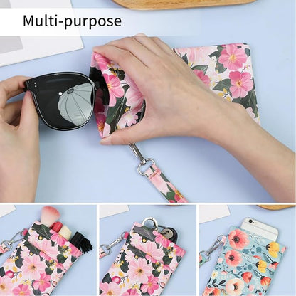 Double Eyeglass Case Soft Dual Glasses Case - Image 5