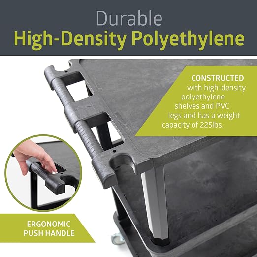 Pearington 3-Shelf Multipurpose Mobile Utility Cart - Image 5