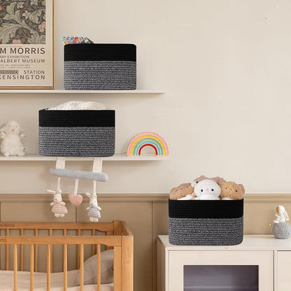 4 Pack Storage Baskets for Organizing, Woven Baskets for Shelves - Image 5