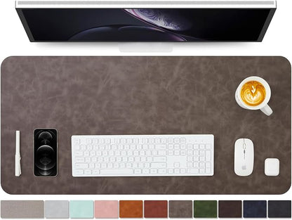 Distressed Leather Desk Mat by HOMIEAZICOZI