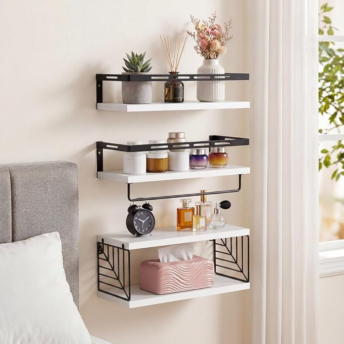 Fixwal Wall Mounted Bathroom Shelves Over Toilet | Wall Shelf - Image 8