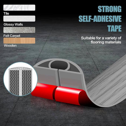 Floor Cord Cover Self Adhesive Cord Hider, 3.3FT Cable Management, Extension - Image 4