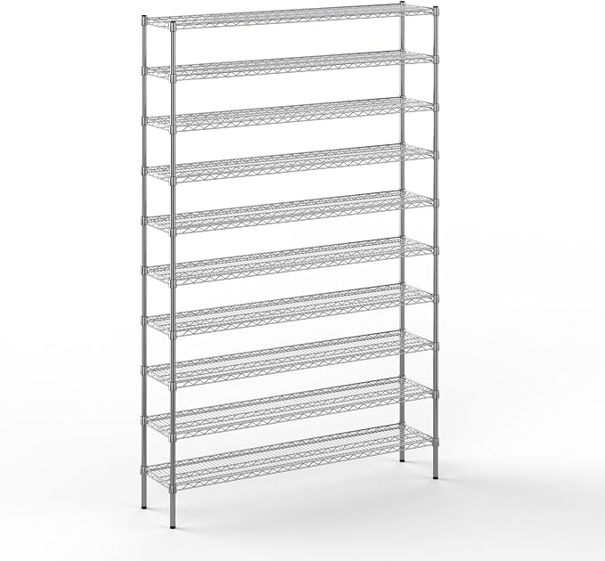 14" Deep x 60" Wide x 96" Height Wire Shelving Kit | 10-Tier | NSF Commercial by Regal+Altair
