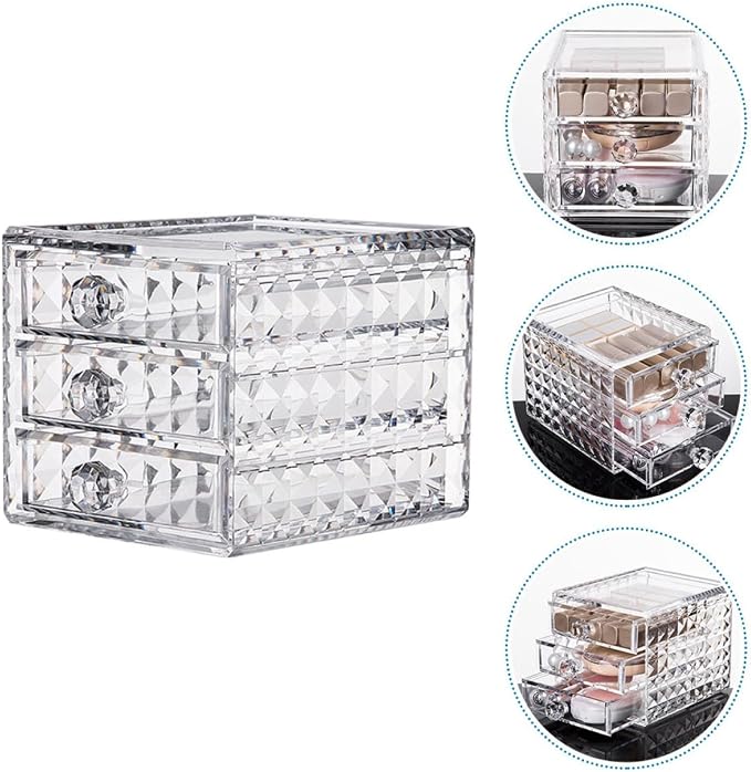 Clear Acrylic Makeup Organizer Drawer Cosmetic Storage Case - Image 8