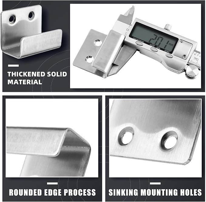 Luomorgo Tile Display Wall Hanger, Wall Mount Brackets Hook, Heavy Duty - Image 2