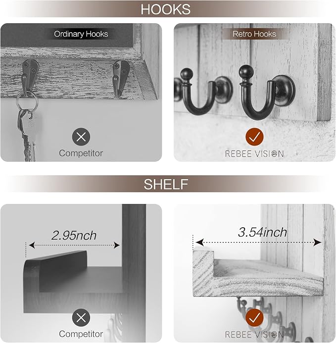 Rebee Vision Decorative Key and Mail Holder - Image 4