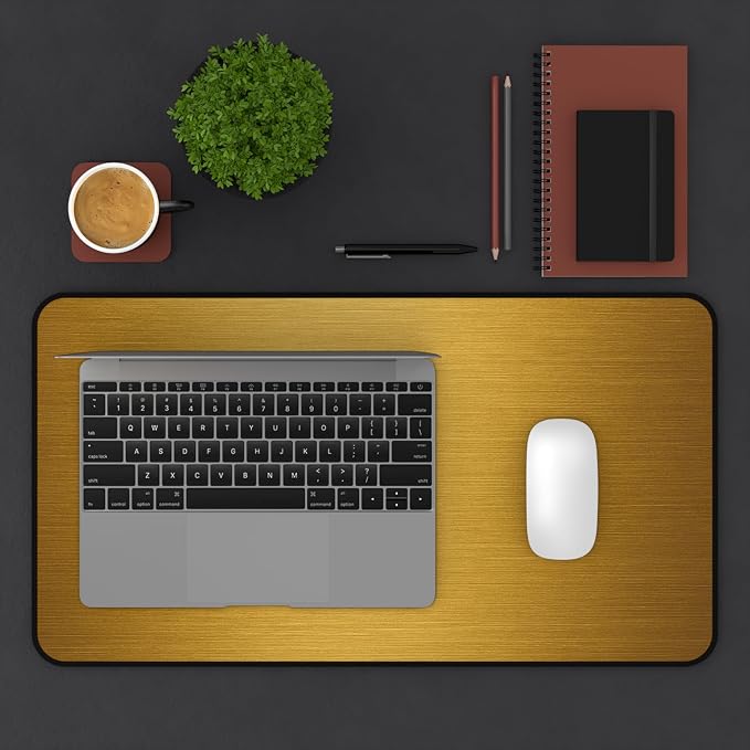 Brushed Metal Texture Desk Mat - Image 2